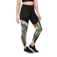 DMV 2037 Retro Art Sports Leggings