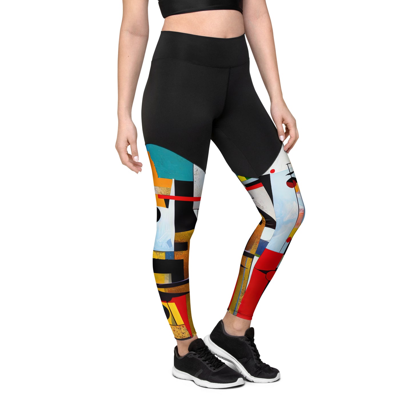 DMV 0554 Retro Art Sports Leggings