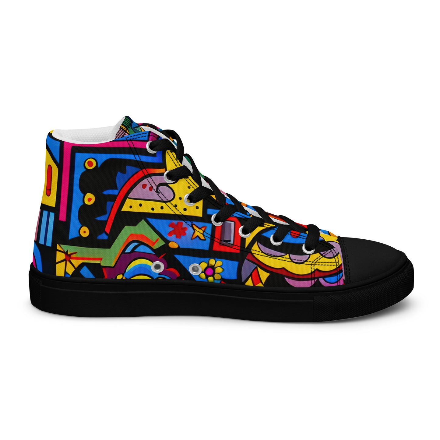 DMV 0235 Psy Art Women’s high top canvas shoes