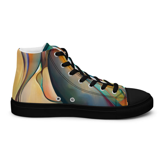 DMV 0243 Abstract Art Women’s high top canvas shoes