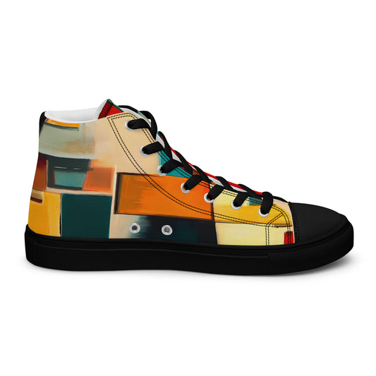 DMV 0282 Abstract Art Women’s high top canvas shoes