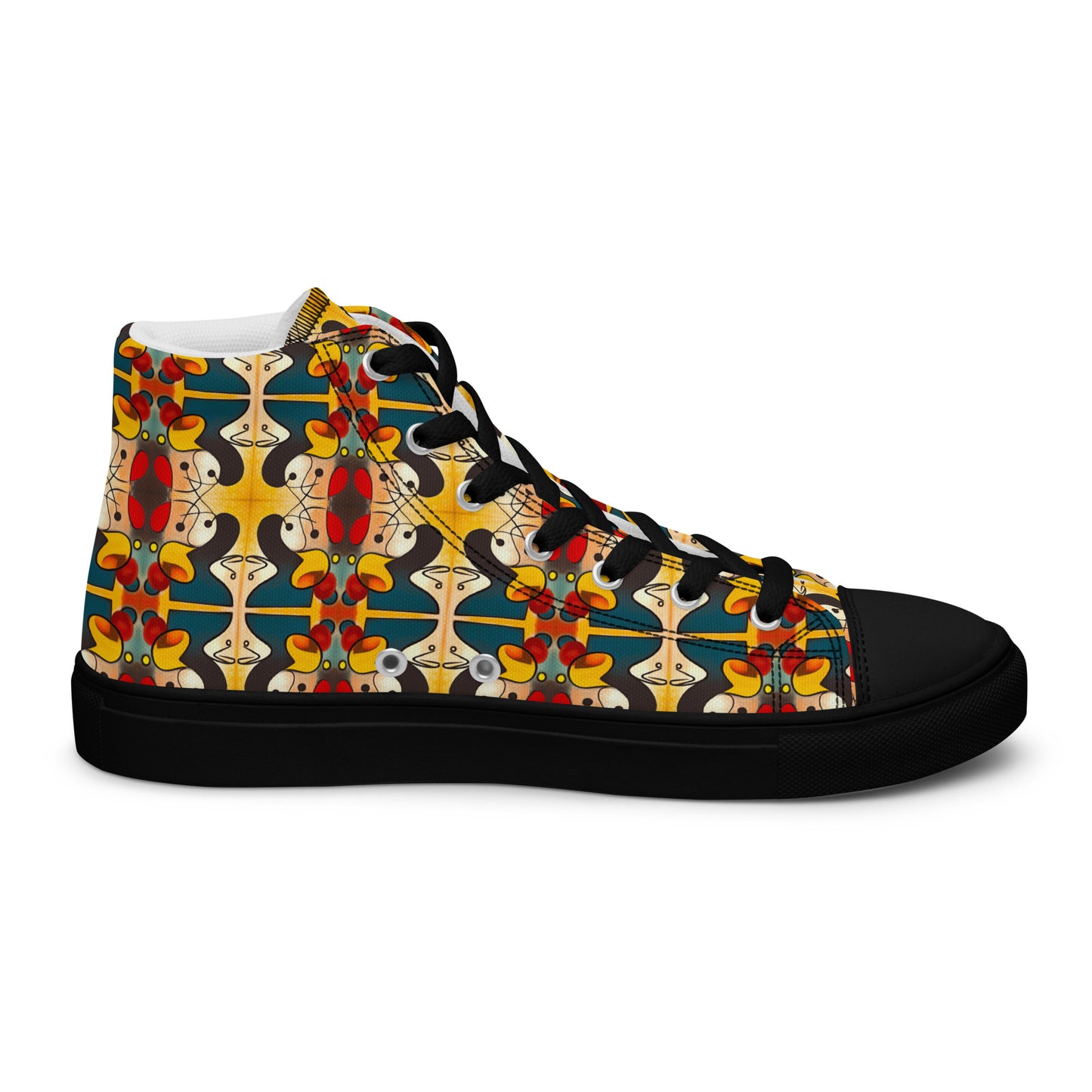 DMV 0281 Vintage Artsy Women’s high top canvas shoes