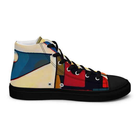 DMV 0209 Abstract Art Women’s high top canvas shoes