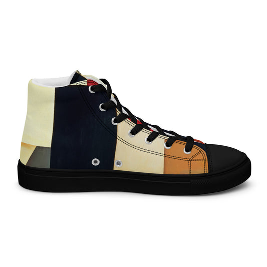 DMV 0212 Abstract Art Women’s high top canvas shoes