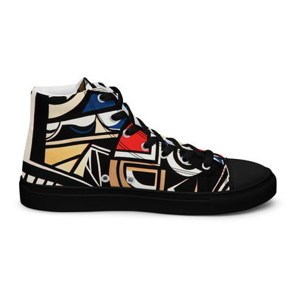 DMV 0019 Boho Women’s high top canvas shoes