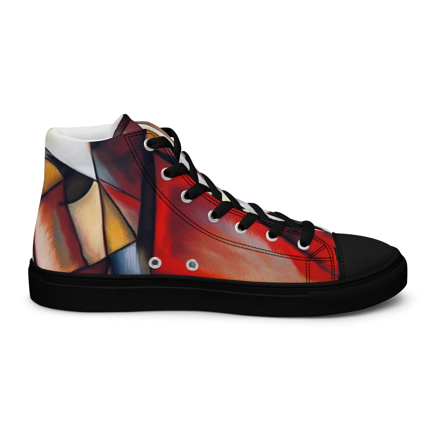 DMV 0067 Abstract Art Women’s high top canvas shoes