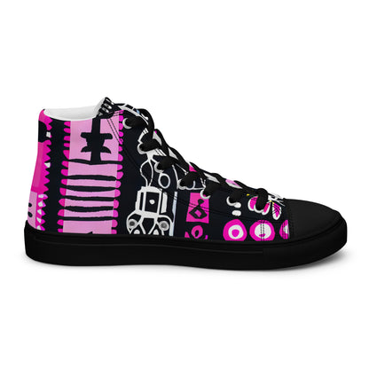 DMV 0026 Boho Women’s high top canvas shoes