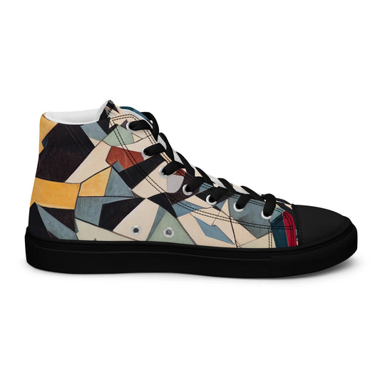 DMV 0047 Abstract Art Women’s high top canvas shoes