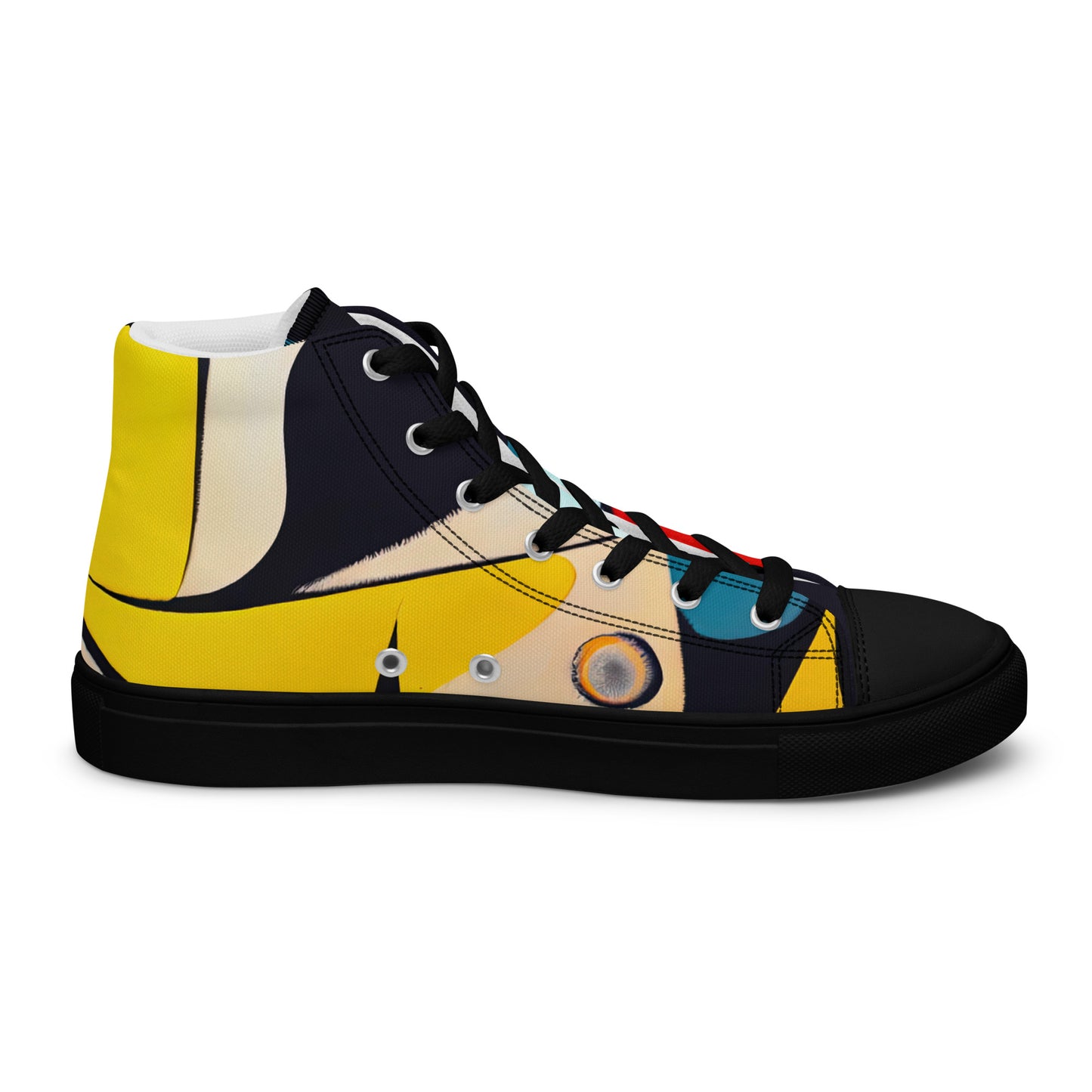 DMV 0037 Retro Art Women’s high top canvas shoes