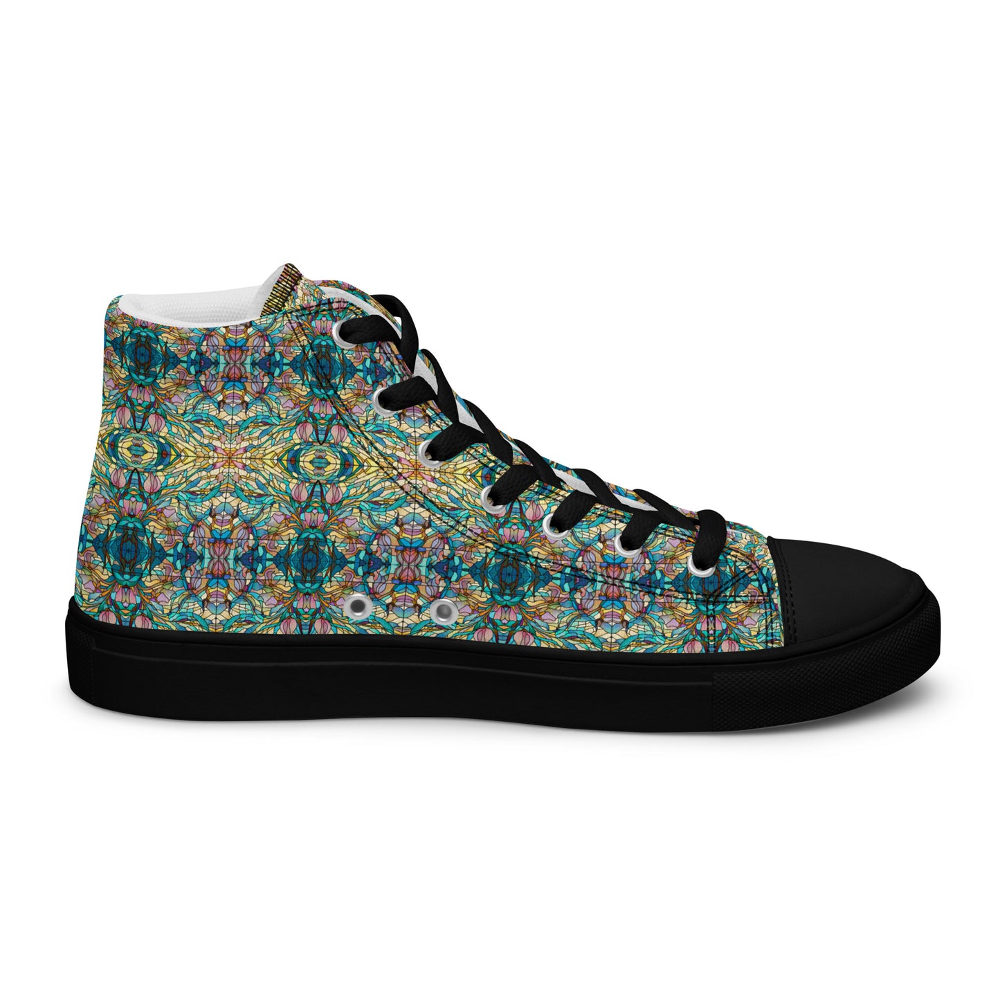 DMV 0049 Chic Boho Women’s high top canvas shoes