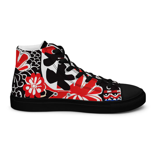 DMV 0069 Boho Women’s high top canvas shoes