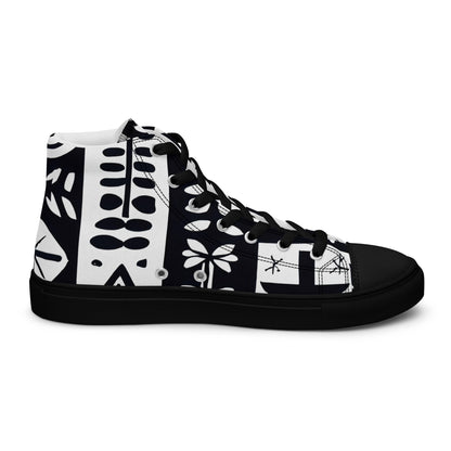 DMV 0009 Boho Women’s high top canvas shoes