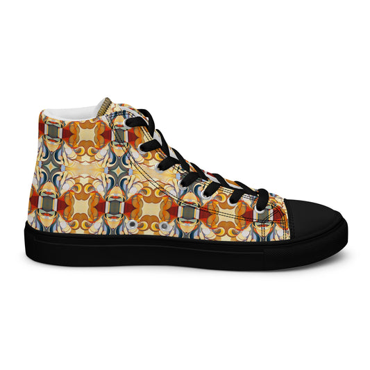 DMV 0089 Chic Boho Women’s high top canvas shoes