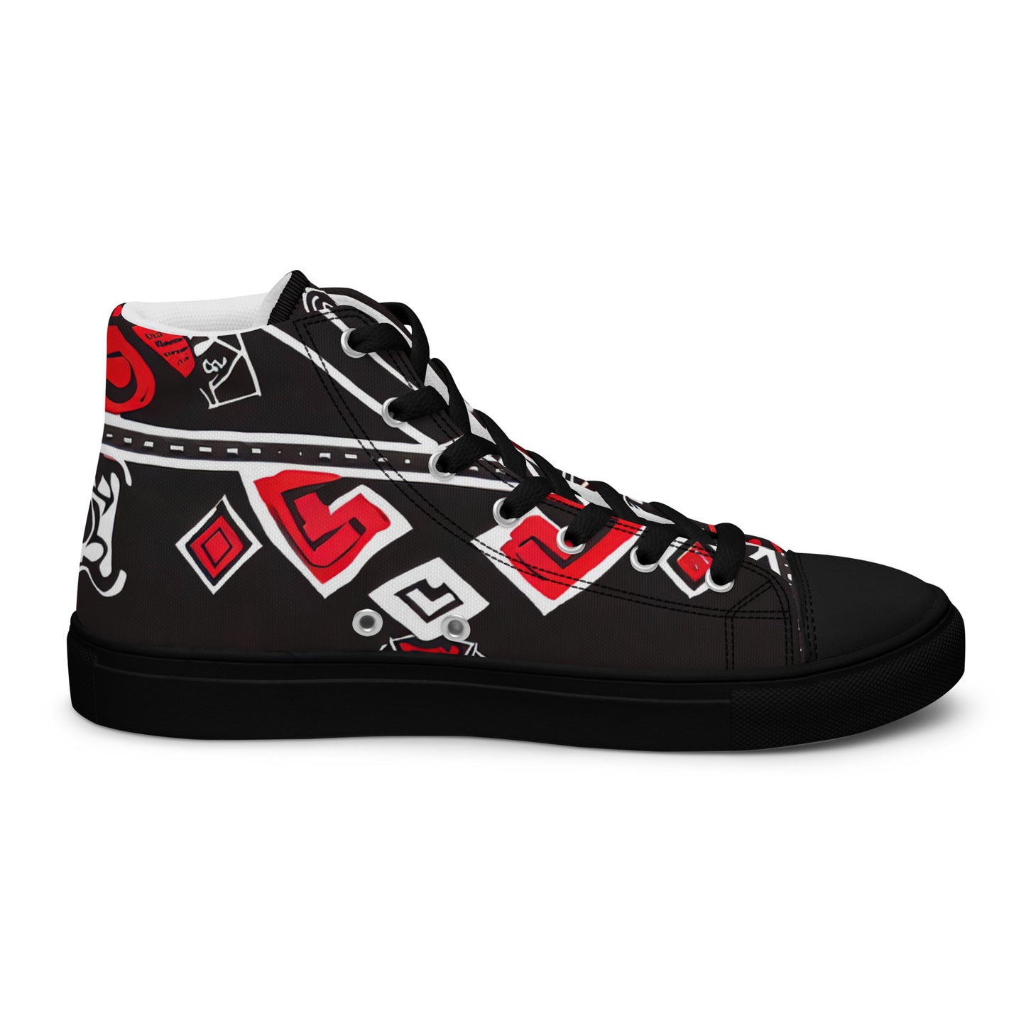 DMV 0090 Boho Women’s high top canvas shoes