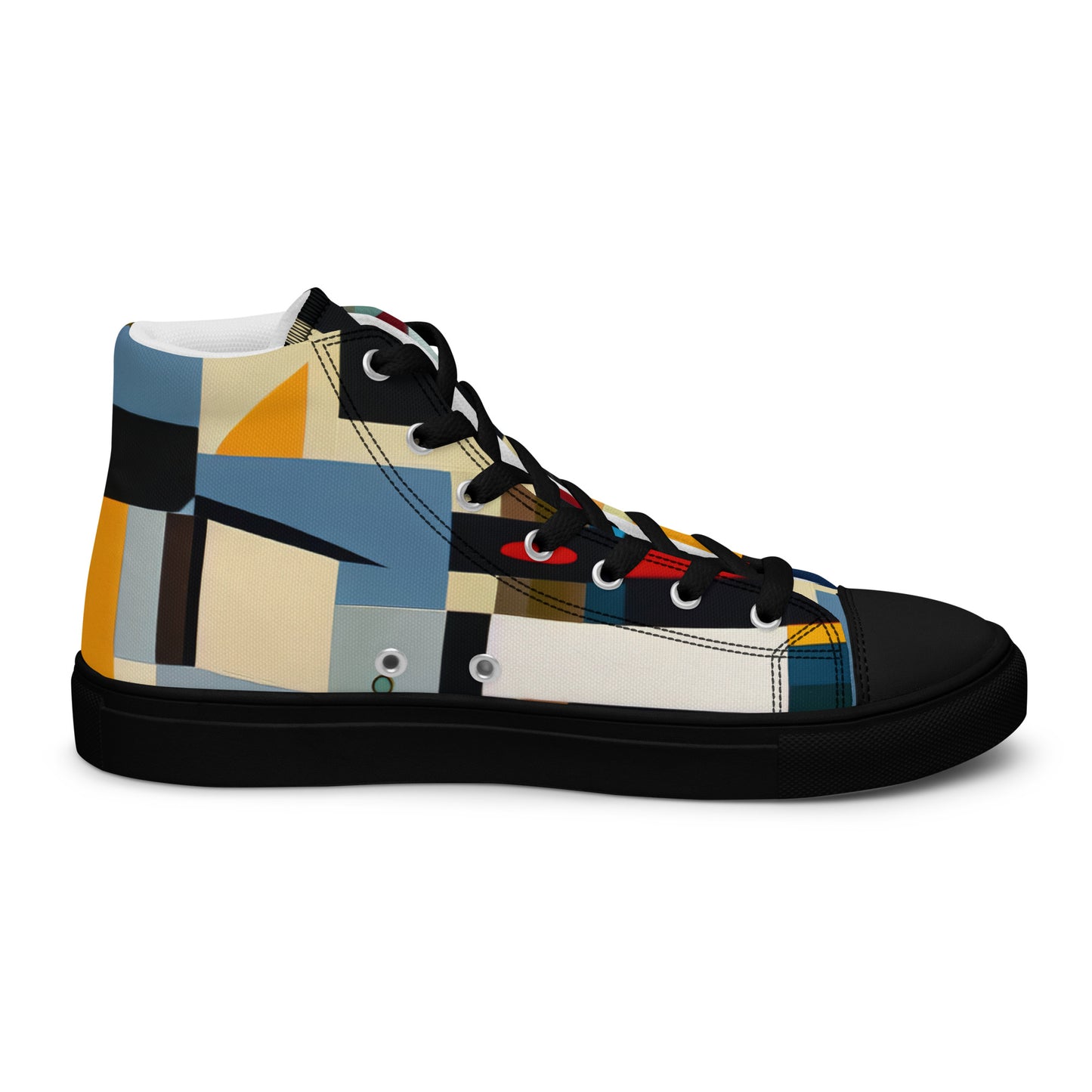 DMV 0023 Abstract Art Women’s high top canvas shoes