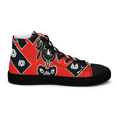 DMV 0017 Boho Women’s high top canvas shoes