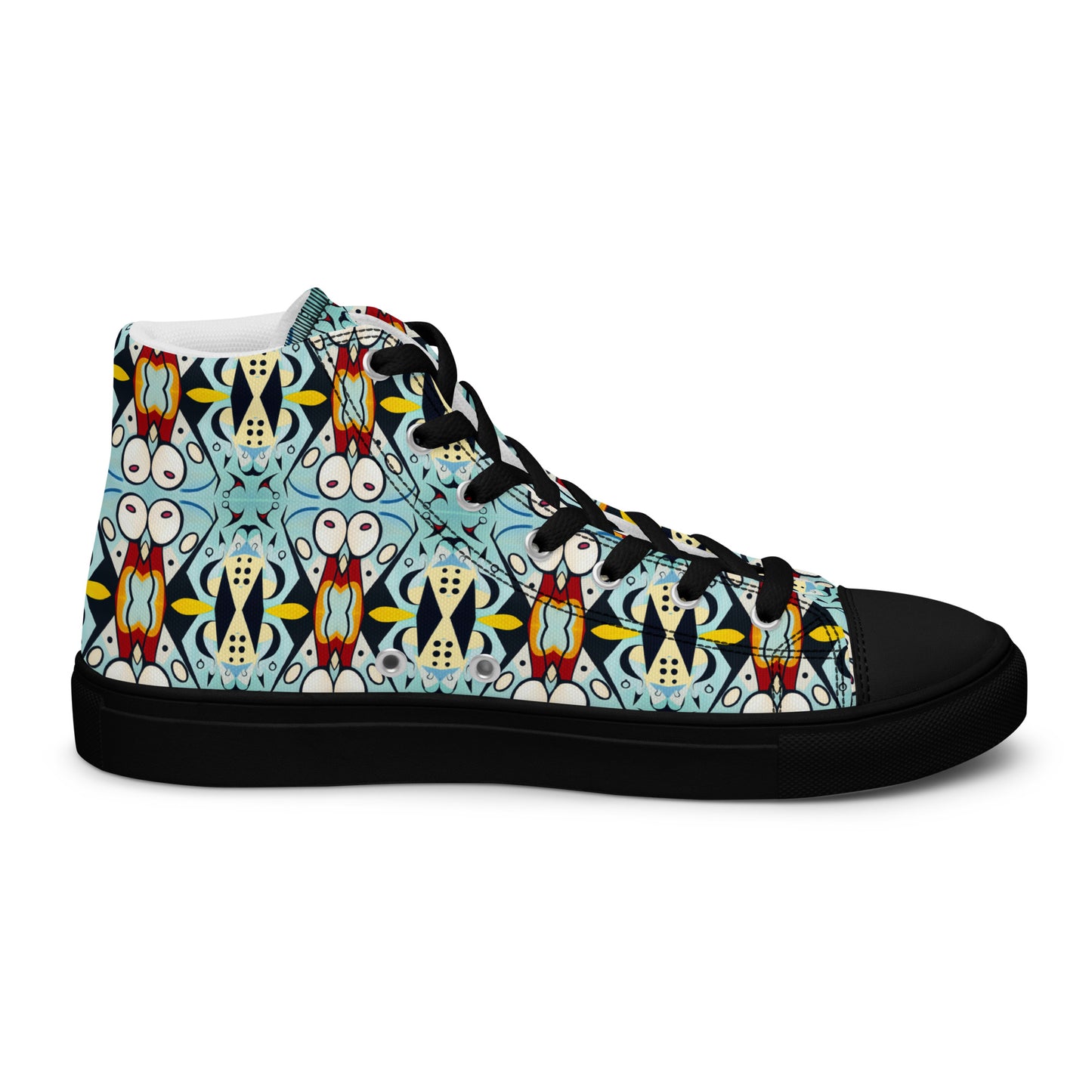 DMV 0005 Vintage Artsy Women’s high top canvas shoes