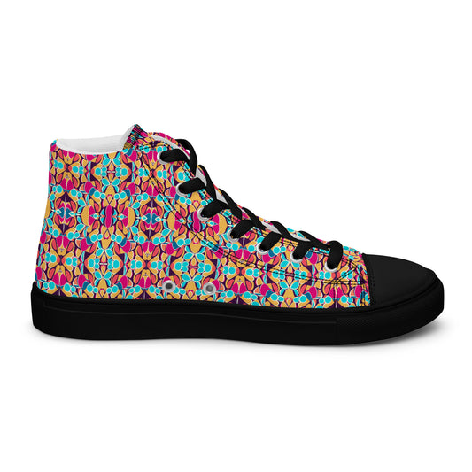 DMV 0010 Vintage Artsy Women’s high top canvas shoes