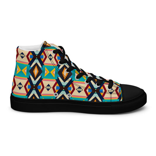 DMV 0111 Classic Boho Women’s high top canvas shoes