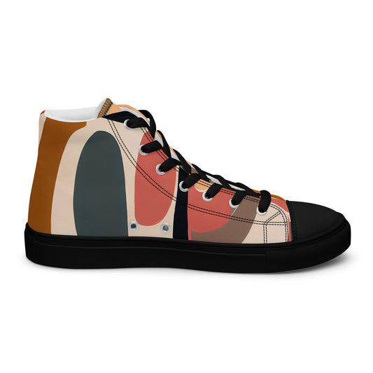 DMV 0121 Abstract Art Women’s high top canvas shoes