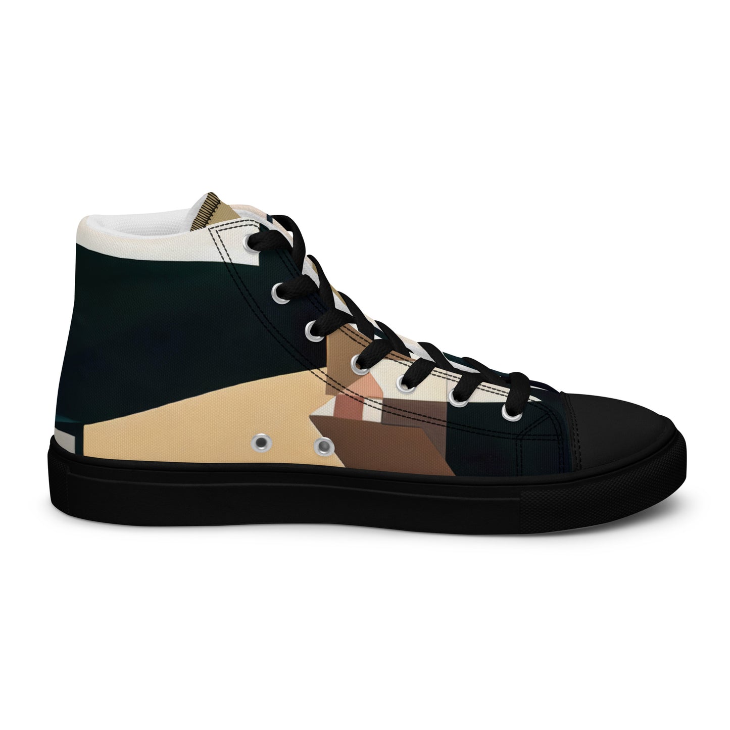 DMV 0216 Abstract Art Women’s high top canvas shoes