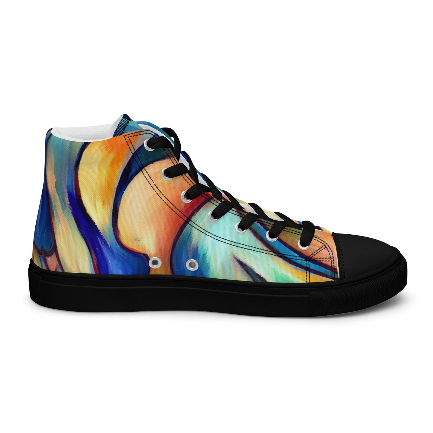 DMV 0162 Abstract Art Women’s high top canvas shoes