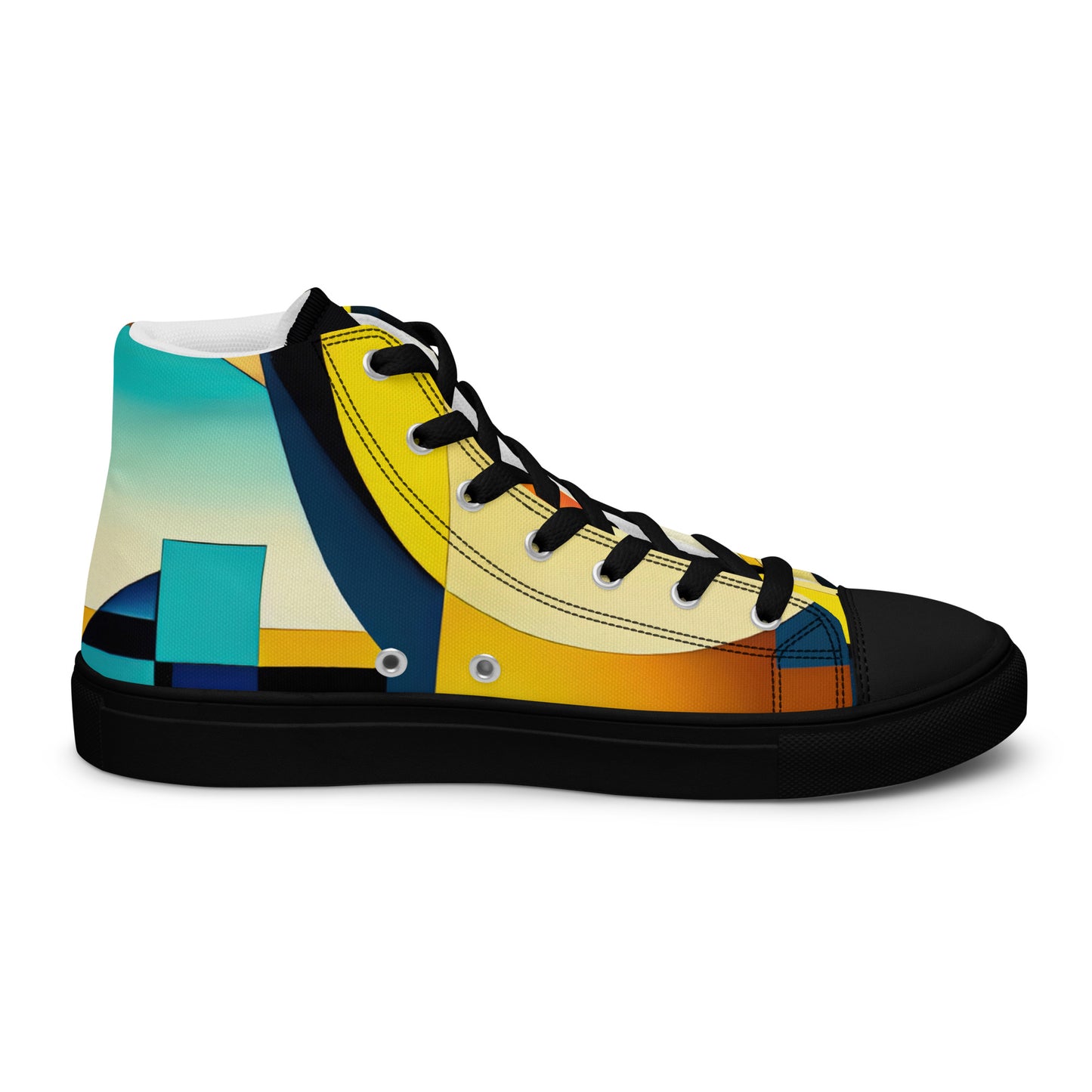 DMV 0222 Retro Art Women’s high top canvas shoes