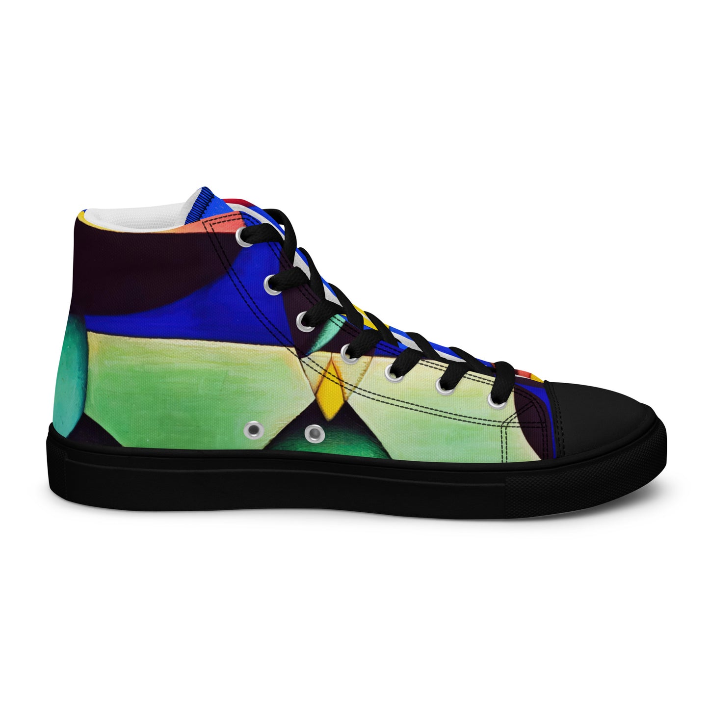 DMV 0255 Retro Art Women’s high top canvas shoes