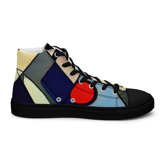 DMV 0234 Abstract Art Women’s high top canvas shoes