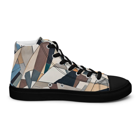 DMV 0264 Abstract Art Women’s high top canvas shoes