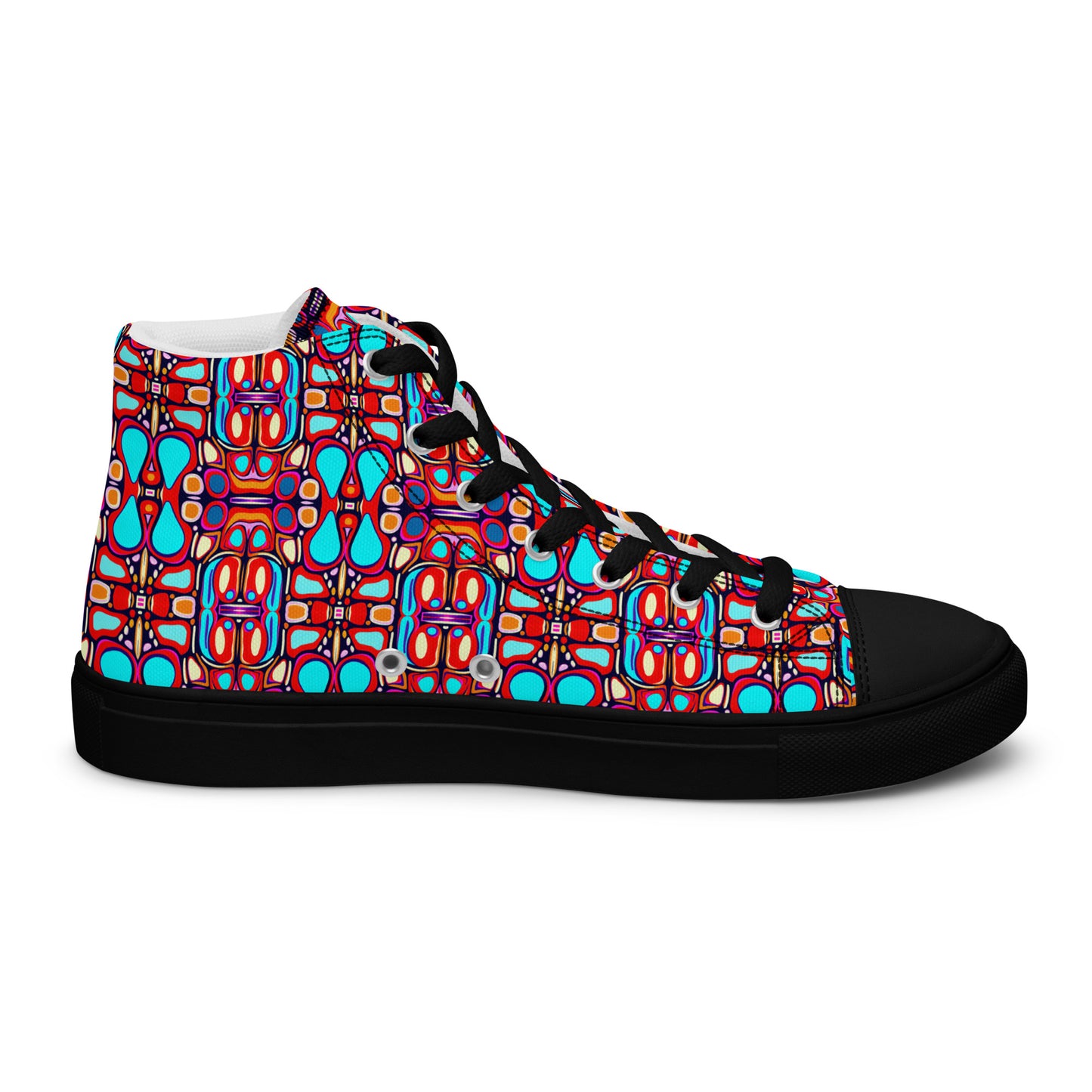 DMV 0094 Vintage Artsy Women’s high top canvas shoes