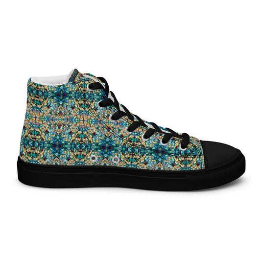 DMV 0254 Chic Boho Women’s high top canvas shoes