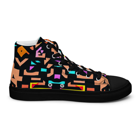 DMV 0147 Boho Women’s high top canvas shoes