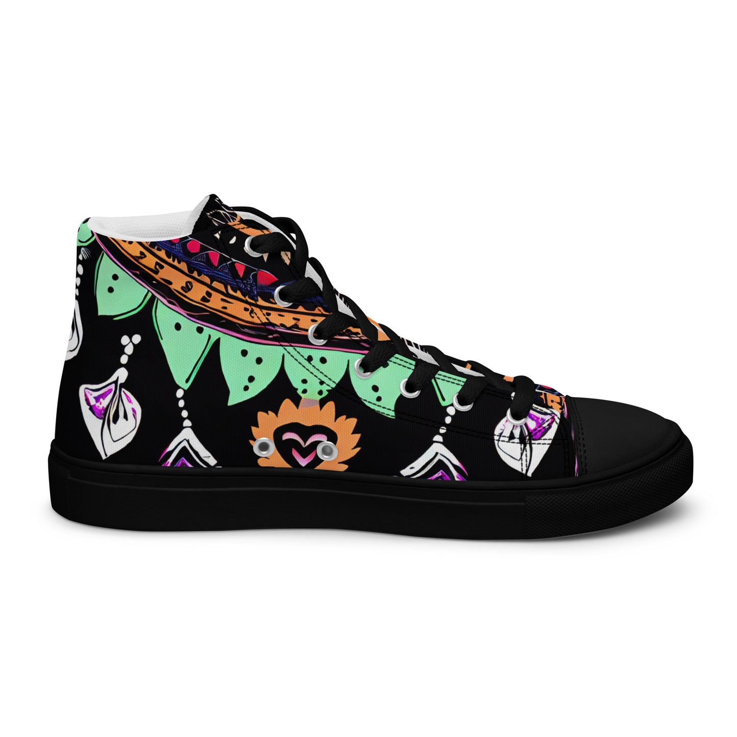 DMV 0180 Boho Women’s high top canvas shoes