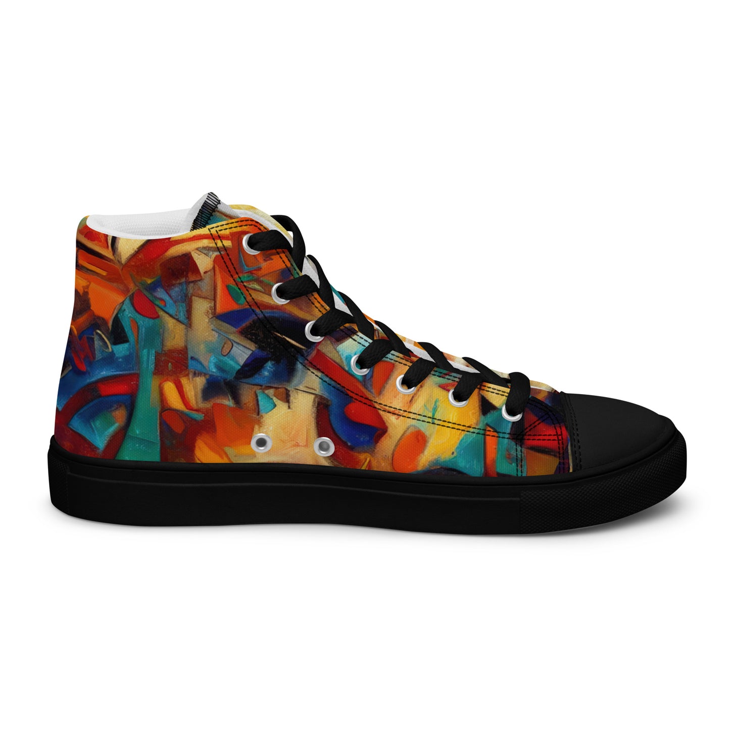 DMV 0416 Abstract Art Women’s high top canvas shoes