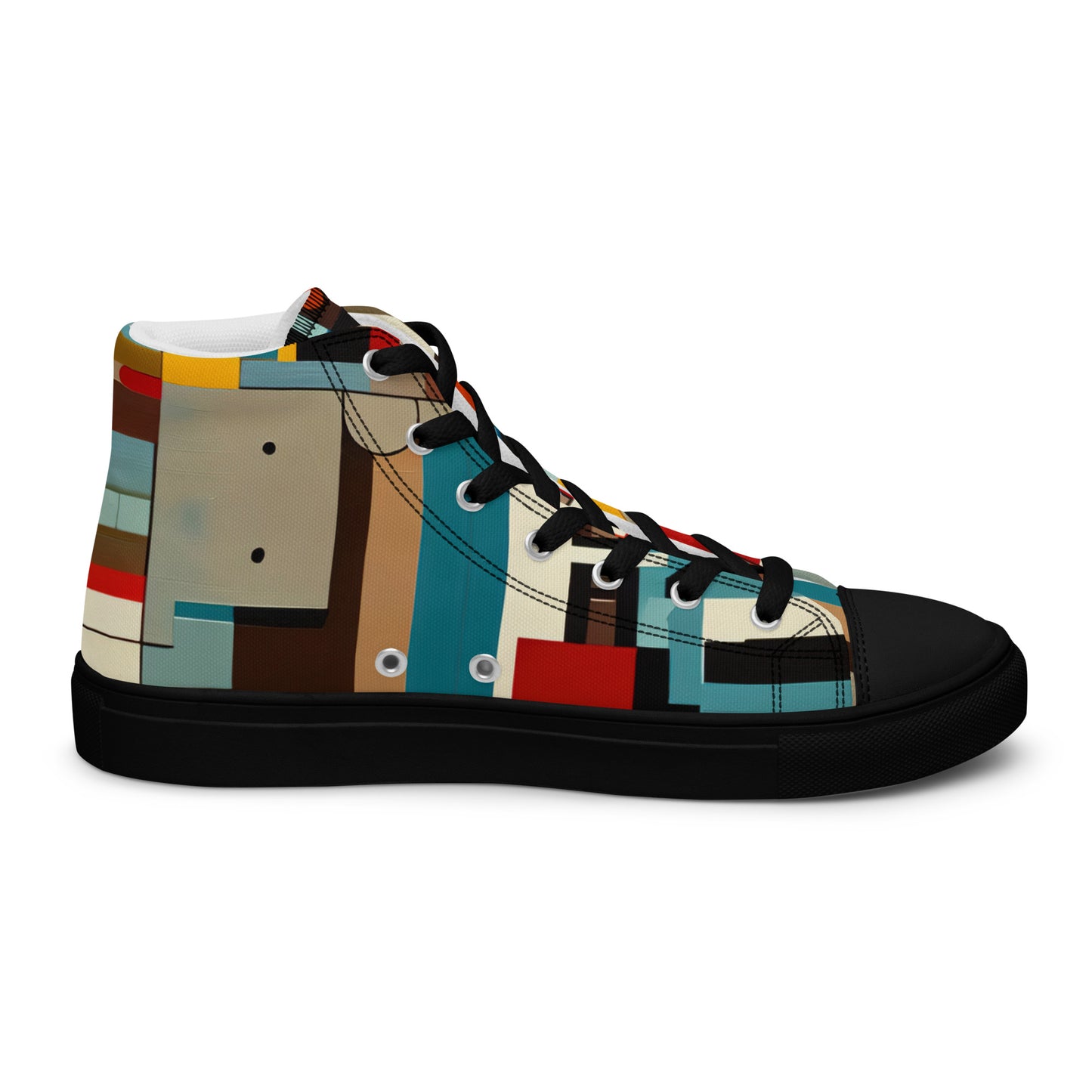 DMV 0413 Abstract Art Women’s high top canvas shoes