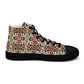 DMV 0157 Geo Boho Women’s high top canvas shoes