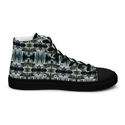 DMV 0414 Conceptual Artsy Women’s high top canvas shoes