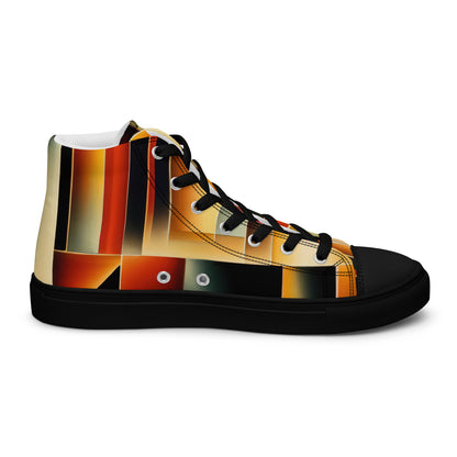 DMV 0261 Retro Art Women’s high top canvas shoes