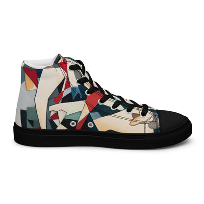 DMV 0508 Abstract Art Women’s high top canvas shoes