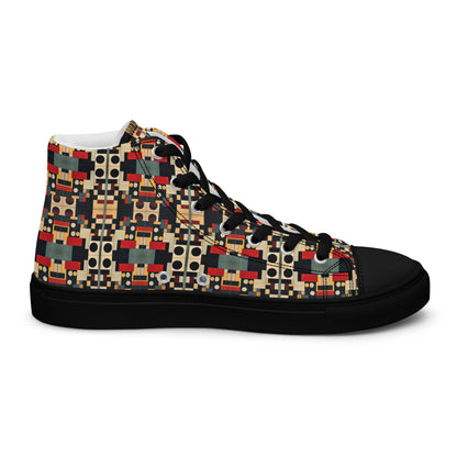 DMV 0510 Geo Boho Women’s high top canvas shoes