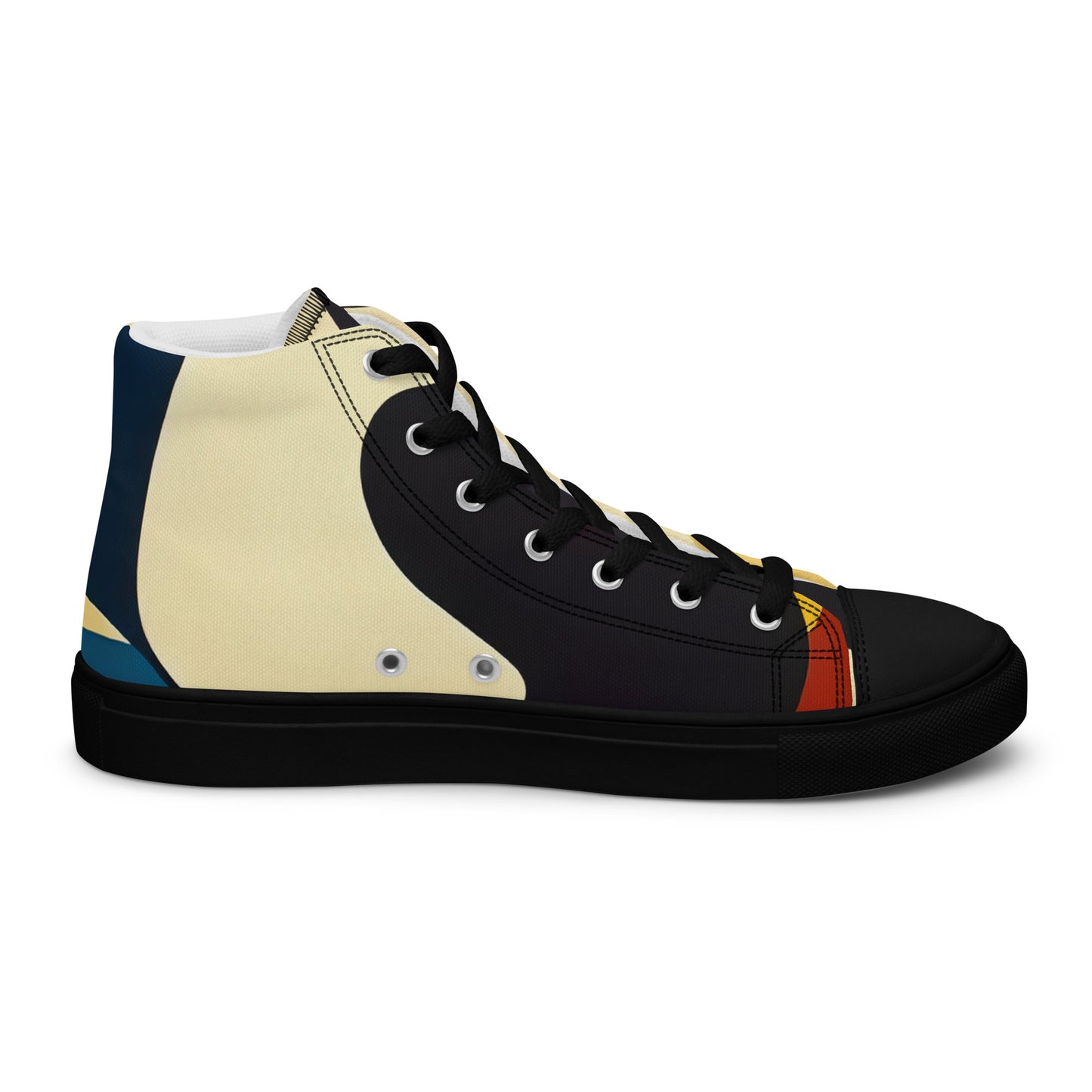 DMV 0421 Retro Art Women’s high top canvas shoes