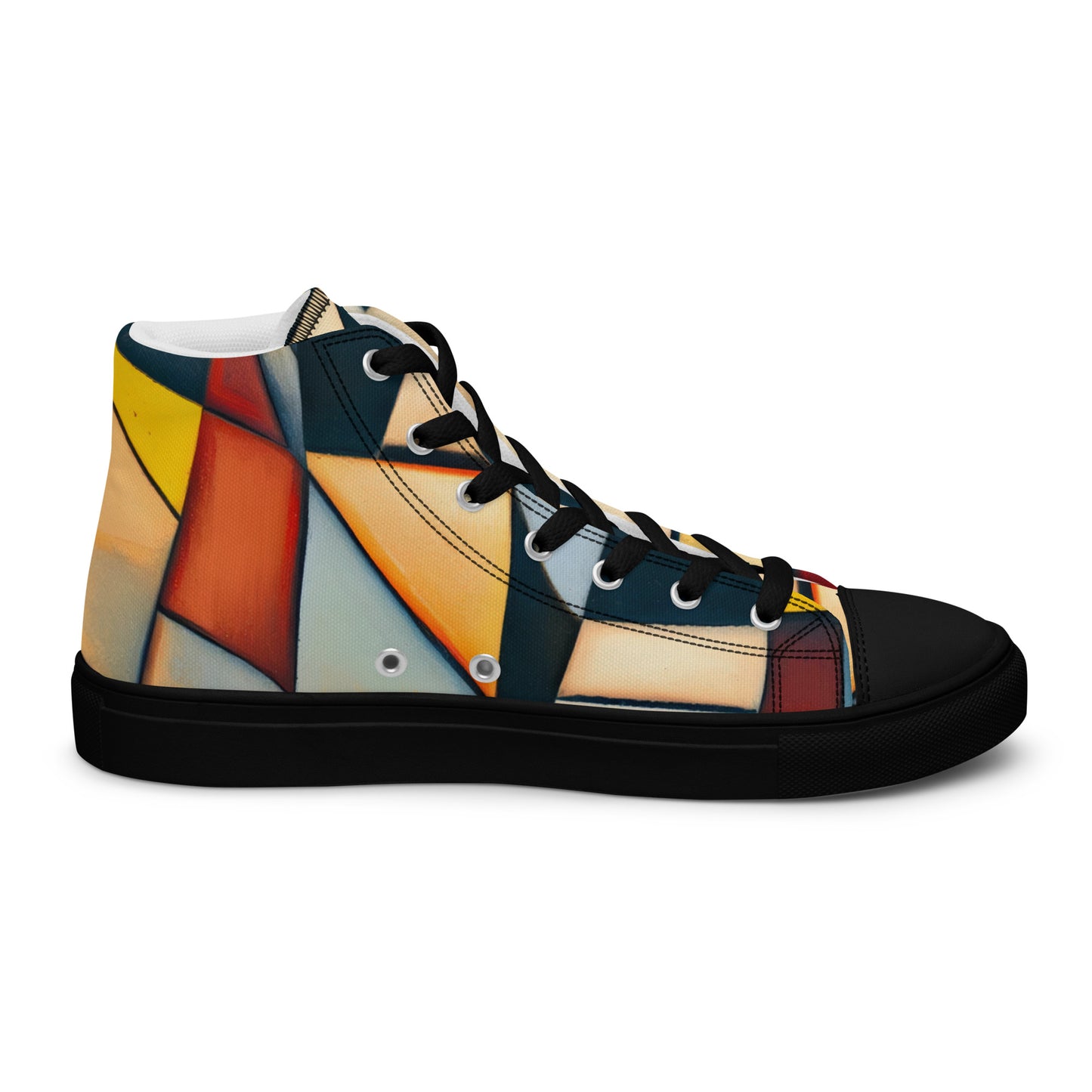 DMV 0433 Abstract Art Women’s high top canvas shoes