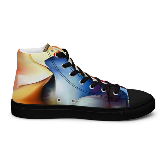 DMV 1069 Abstract Art Women’s high top canvas shoes