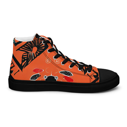 DMV 0305 Boho Women’s high top canvas shoes