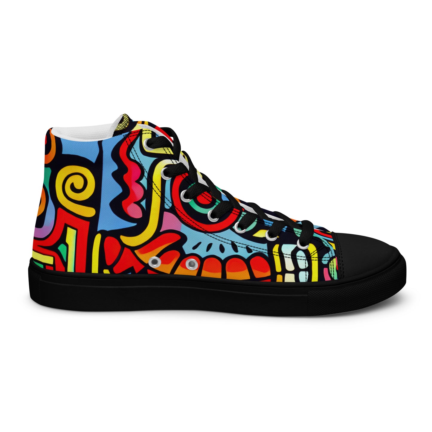 DMV 0535 Psy Art Women’s high top canvas shoes