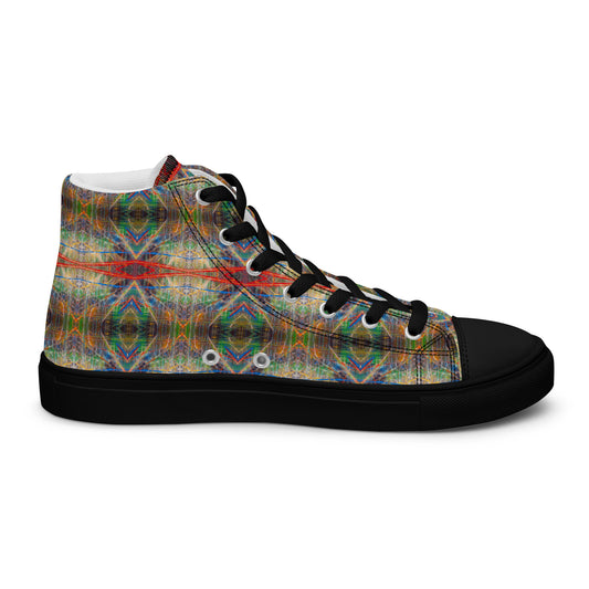 DMV 1424 Avant Garde Artsy Women’s high top canvas shoes