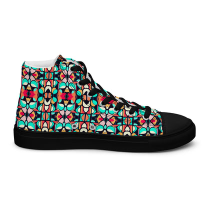 DMV 0286 Vintage Artsy Women’s high top canvas shoes