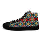 DMV 0269 Vintage Artsy Women’s high top canvas shoes