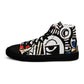 DMV 0019 Boho Women’s high top canvas shoes